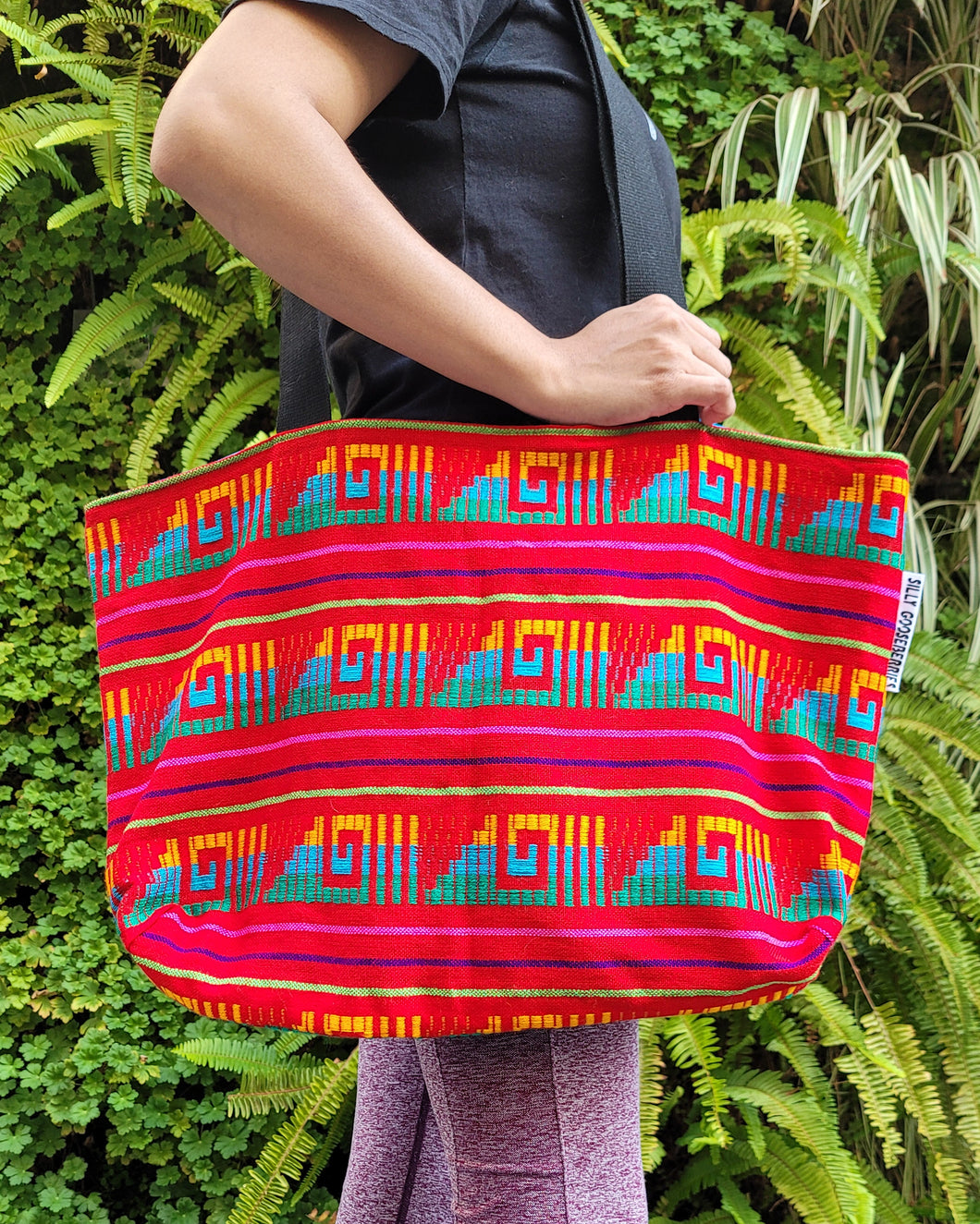 RED Mexican Tote / Dia De Los Muertos