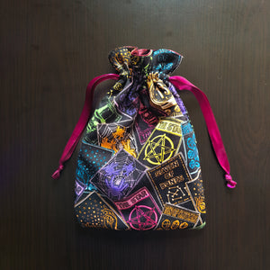 Ten of Crystals - Drawstring Tarot Bag