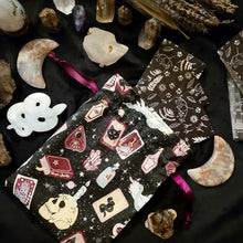 Load image into Gallery viewer, Spells of Divination - Drawstring Tarot Bag
